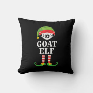 Goat Elf Matching Christmas Group Familie Kissen