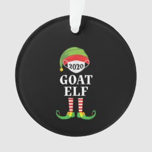 Goat Elf Matching Christmas Group Familie Ornament