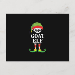 Goat Elf Matching Christmas Group Familie Postkarte