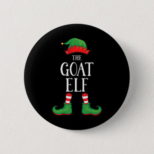 Goat Elf Matching Group Xmas Funny Family Christma Button