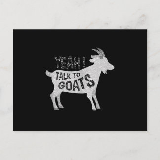 Goat Geschenke für Goat Lovers Funny Einladungspostkarte