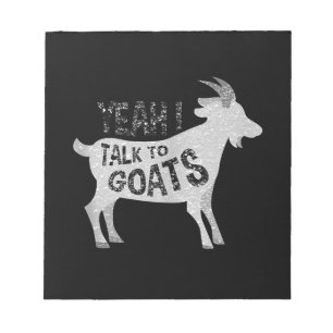 Goat Geschenke für Goat Lovers Funny Notizblock
