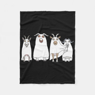 Goat Ghost Halloween Bauer Goat Lover Beängstigend Fleecedecke