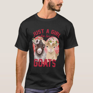 Goat Girl Women Mama Bauer Geschenk nur ein Mädche T-Shirt
