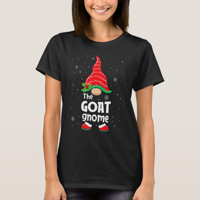 Goat Gnome Matching Family Group Christmas Party P T-Shirt (Vorderseite)