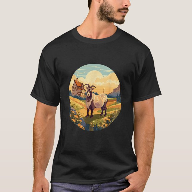 Goat Goat Farm Farmer 1 T-Shirt (Vorderseite)