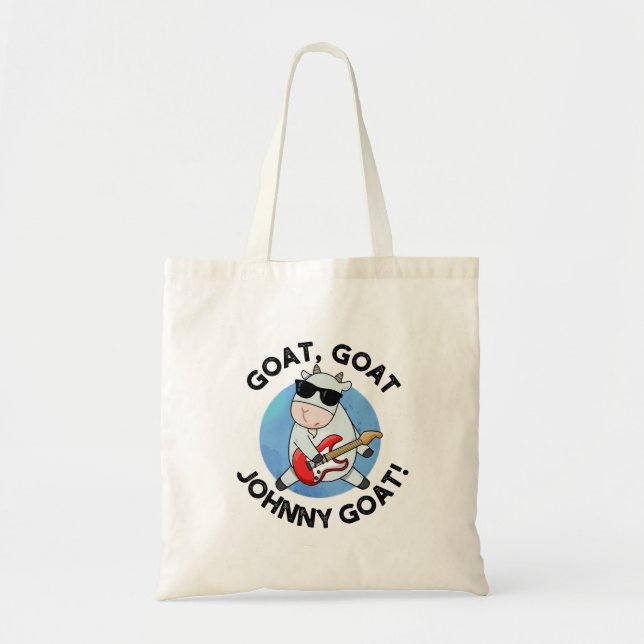 Goat Goat Johnny Goat Funny Music Animal Pub Tragetasche (Vorne)