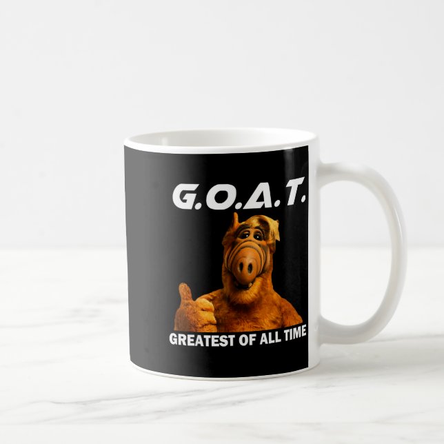 Goat Greatest Of All Time Funny Meme  Kaffeetasse (Rechts)