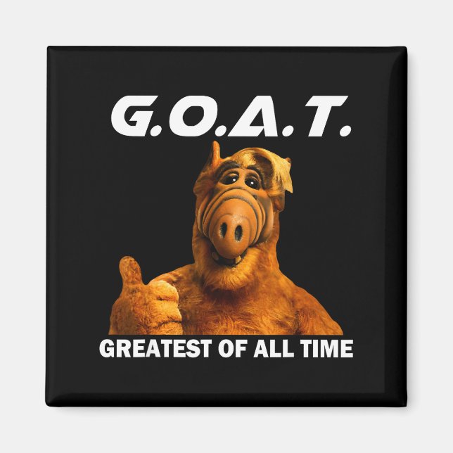 Goat Greatest Of All Time Funny Meme  Magnet (Vorne)