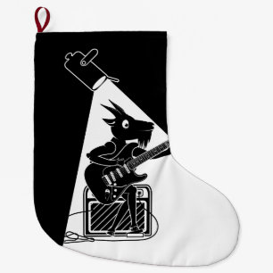 Goat Guitarist Großer Weihnachtsstrumpf