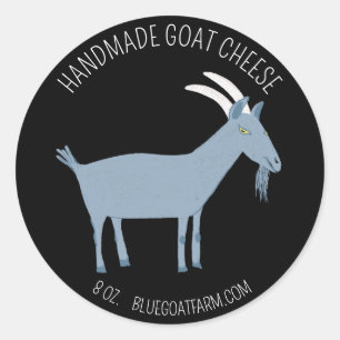 GOAT Handmade Geschenksoaps Loaps Käse CUSTOM Runder Aufkleber