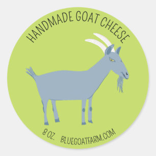 GOAT Handmade Geschenksoaps Loaps Käse CUSTOM Runder Aufkleber