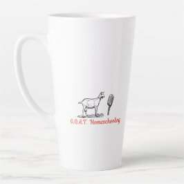 GOAT Homeschooling Podcast Tasse, 17oz Milchtasse