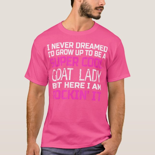 Goat Lady Funny T-Shirt (Vorderseite)
