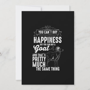 Goat Lover You Cant Buy Happiness Einladung