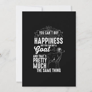 Goat Lover You Cant Buy Happiness Einladung