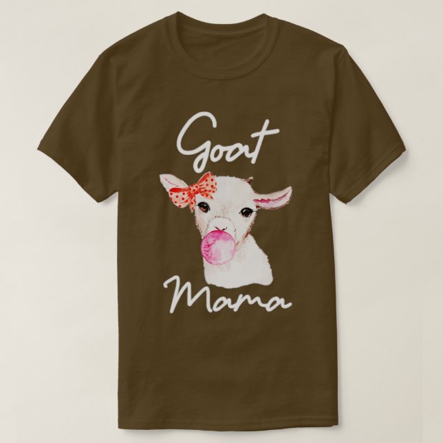 Goat Mama Shirt Pygmy Nubian Nigerian Dwarf Goat  (Design vorne)