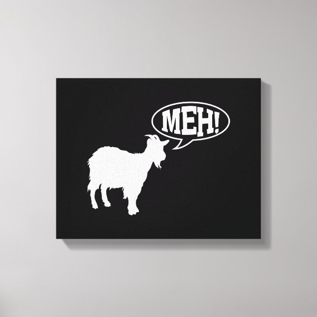 Goat Meh Leinwanddruck (Vorderseite)