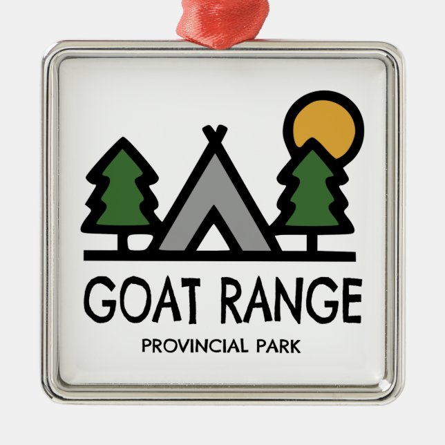 Goat Range Provincial Park Ornament Aus Metall (Vorne)