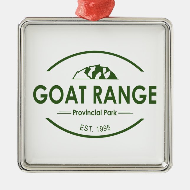 Goat Range Provincial Park Ornament Aus Metall (Vorne)