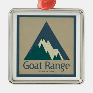 Goat Range Provincial Park Rustic Ornament Aus Metall