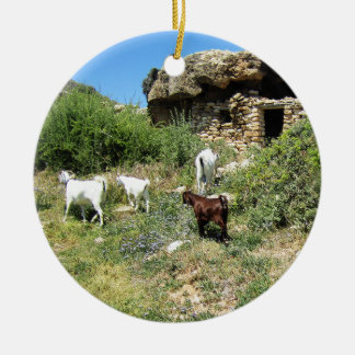 Goat Retreat Keramik Ornament