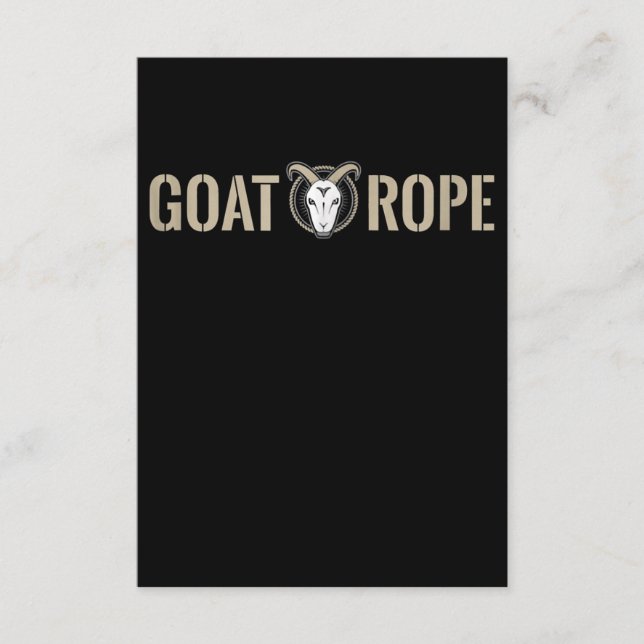 Goat Rope Decoration Goat Gift Begleitkarte (Vorderseite)