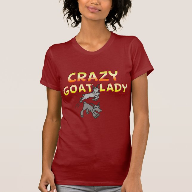 Goat Shirt Crazy Goat Lady 6 (Vorderseite)