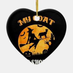 Goat Shotgun Beängstigend Halloween Keramik Ornament