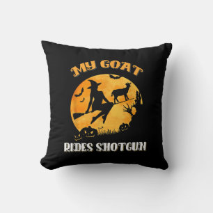 Goat Shotgun Beängstigend Halloween Kissen