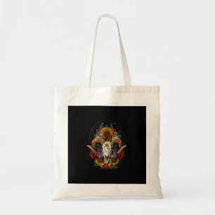 Goat Skull Psychedelic Sunblumen Tragetasche