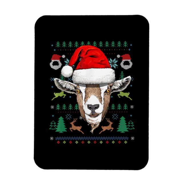 Goat Ugly Christmas Weihnachtsgeschenk Magnet (Vertikal)