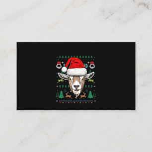 Goat Ugly Christmas Weihnachtsgeschenk Visitenkarte