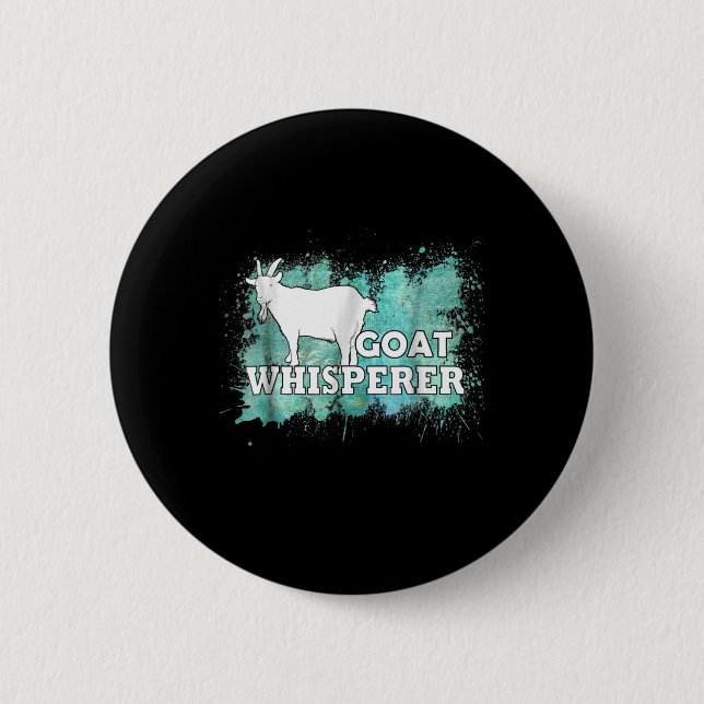 Goat Whisperer Goats Farmer Button (Vorderseite)