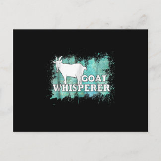 Goat Whisperer Goats Farmer Einladungspostkarte