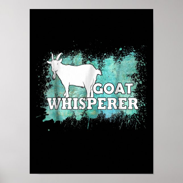 Goat Whisperer Goats Farmer Poster (Vorne)