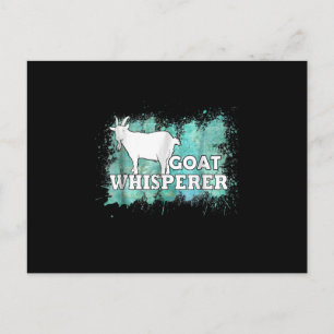 Goat Whisperer Goats Farmer Postkarte