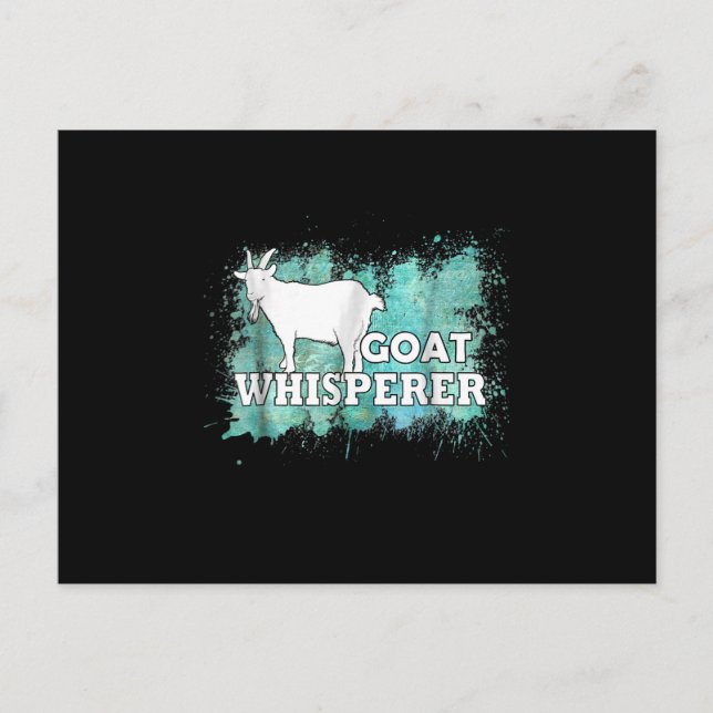 Goat Whisperer Goats Farmer Postkarte (Vorderseite)