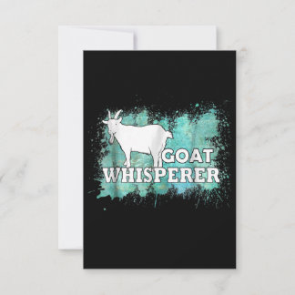 Goat Whisperer Goats Farmer RSVP Karte
