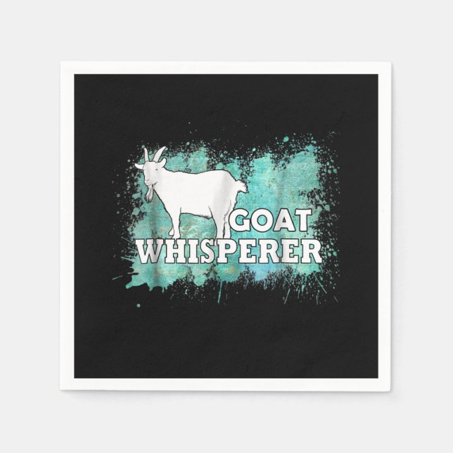 Goat Whisperer Goats Farmer Serviette (Vorderseite)