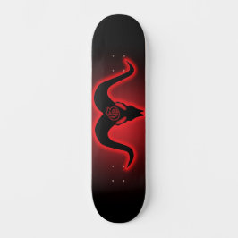 Goatamenties Goatskull Silhouette Skateboard
