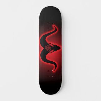 Goatamenties Goatskull Silhouette Skateboard