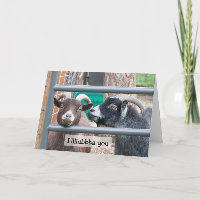 Goats Love - Carte d'Art Cadre (Devant)