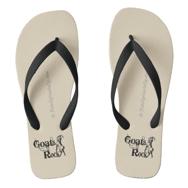 GOATS ROCK | von TotallyGoatally™ Flip Flops (Fußbett)