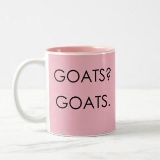 GOATS ROCK | von TotallyGoatally™ Zweifarbige Tasse