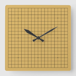 Goban Clock 1-12 Quadratische Wanduhr