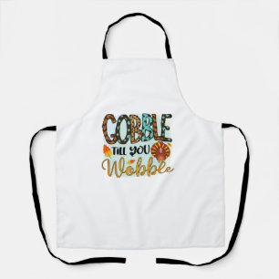 Gobble bis du den grafischen Shirt-Erntedank wacke Schürze