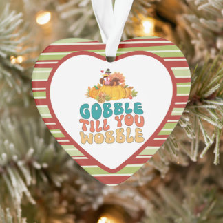 Gobble bis du den türkischen Erntedank trägst Ornament