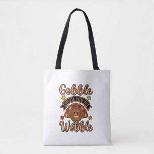 Gobble bis du träumst Türkei Erntedank Familie Tasche