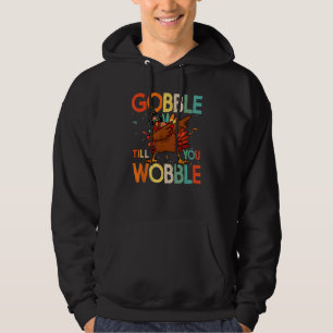 Gobble bis du Vintagen Retro-Erntedank trägst Hoodie